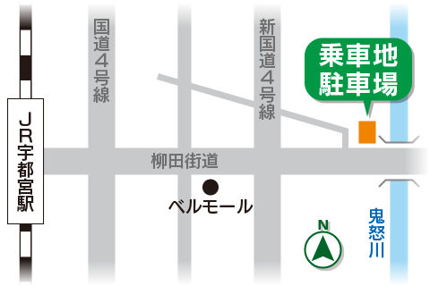 関東バス柳田車庫指定乗車地・駐車場