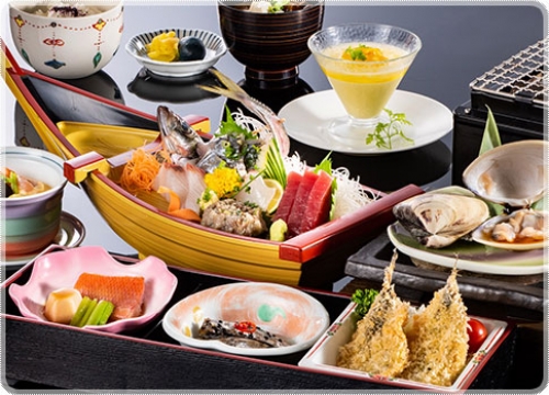 九十九里名物!蛤・地魚定食と犬吠テラステラス